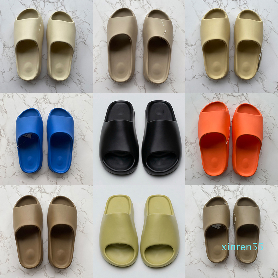 

PKSport Slides Slippers Men Women Desert Sand Black Bone White Core Brown Enfora Blue Orange Resin Slide Moon Gray Sandals Pure Soot Shoe