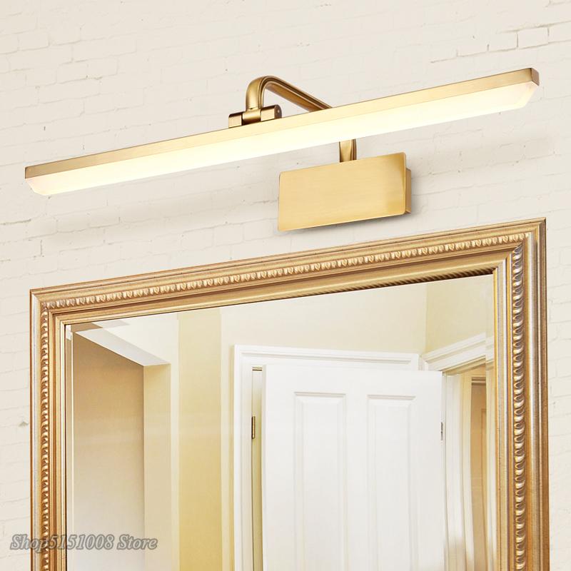 

Vintage Led Mirror Front Lamp Retro Bathroom Dresser Mirror Vanity Lights Cabinet Lamp Waterproof Makeup Bath Room