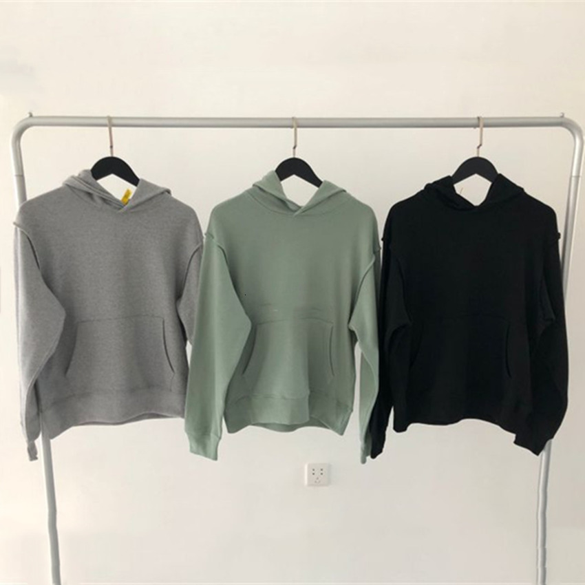 

2021 New Vujade Kenijima Hoodie Men Women High Street Burr Back Pressure Line Solid Color Pullovers Jvvb