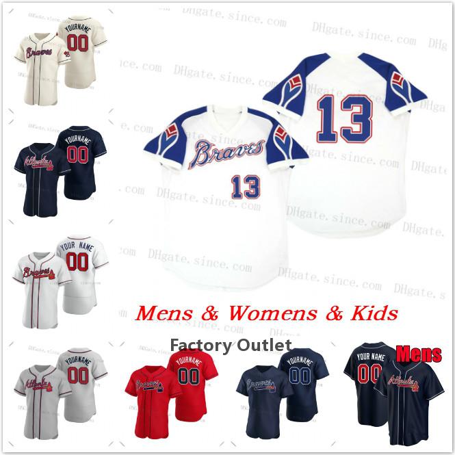 

Braves Ronald Acuna Jr. 2021 All-Star Custom Marcell Ozuna Jersey Ozzie Albies Austin Riley Freddie Freeman Dansby Swanson Greene Donaldson, Men flex base