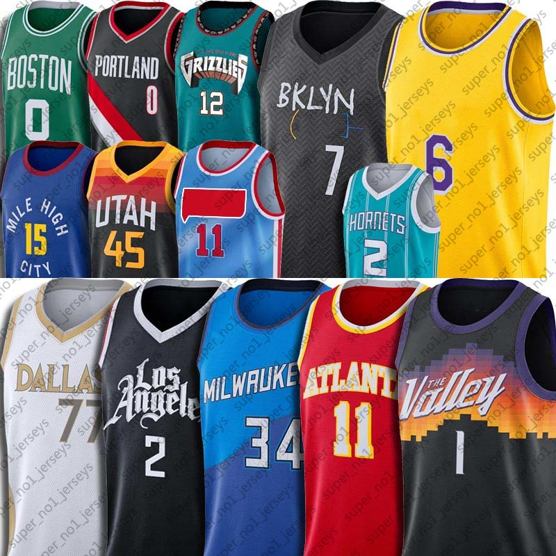 

Devin Trae Booker Young Jersey Giannis Kawhi Antetokounmpo 2 Leonard Jerseys Kevin Durant Luka Donovan Lillard Doncic Mitchell Tatum Harden, Chose player