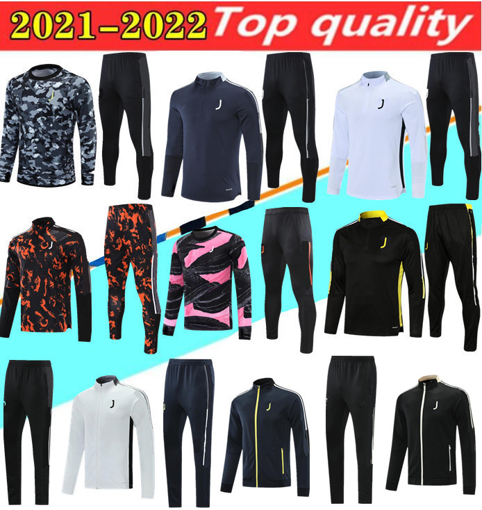 

2021 adult jogging soccer training suit men 21 22 RONALDO DYBALA chandal futbol tracksuit survêtement de football chándal fútbol, Black