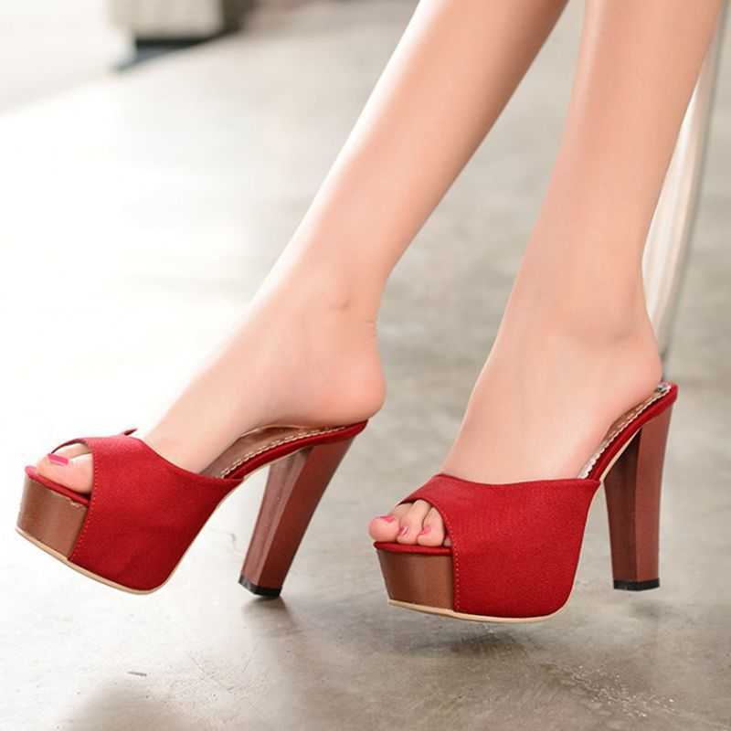 

Plus size 33-43 Gladiator Sandals Women Shoes Tenis Feminino Summer Open toe high heels 11cm Home Beach Slippers Chanclas 1009 Y0721, Black