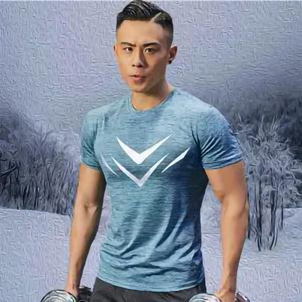 

Fitness clothes short-sleeved quick-drying clothes loose running sports T-shirt high-elastic half-sleeve breathable tight training top, Black;yellow