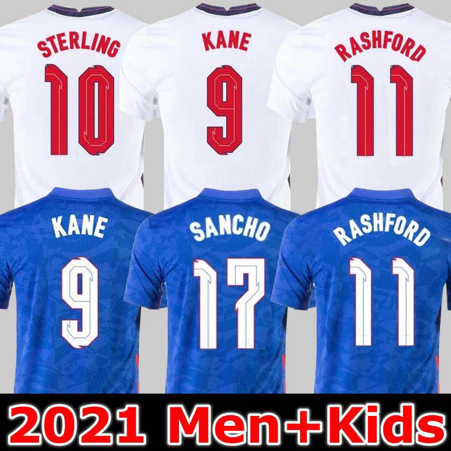 

Top Thailand KANE ENGLAND soccer jerseys 2021 STERLING RASHFORD MOUNT FODEN SANCHO GREALISH SAKA 21 22 national Football shirt men + kids kit sets socks uniform, 01/02 home jersey