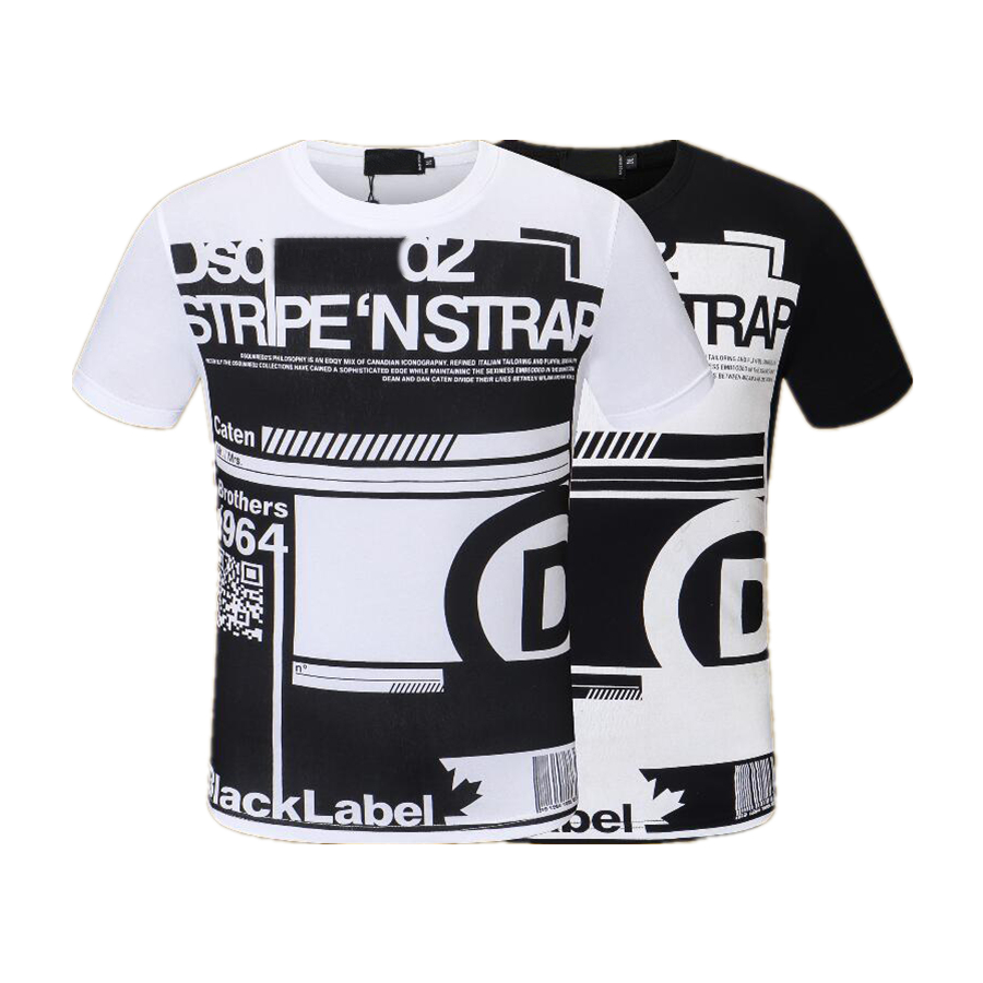 

MEN casual Mens Designer hip-hop Polo shirt T shirts Letter Print short sleeve white collar summer Polos Tops Tee M-xxxl black D28010 dsq uared2 dsq uared 2 d sq