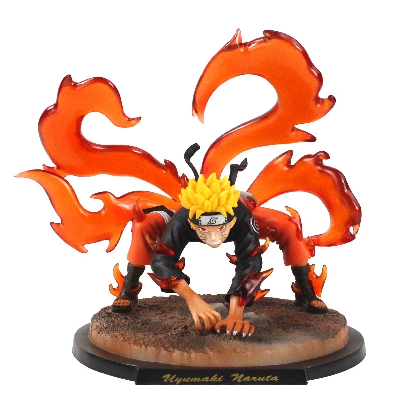 

Naruto animation hand-made scene version of fox demon Kakashi Sasuke doll model statue decoration gift