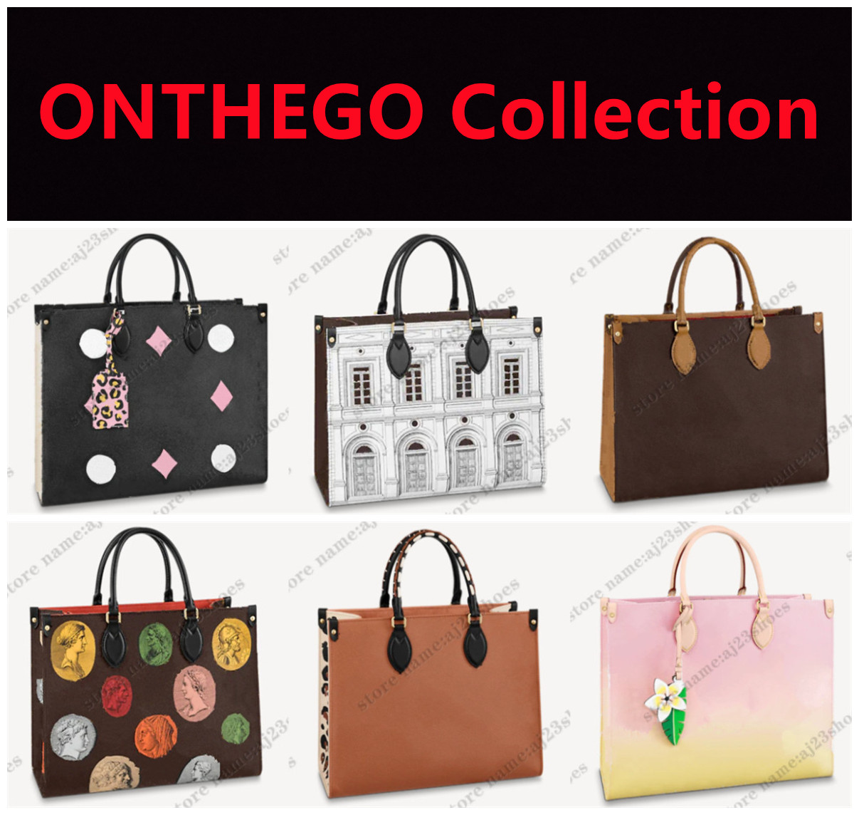 

ONTHEGO GM Collection Luxurys Designers Bags Wild at Heart leopard-print Architettura tote Long shoulder straps Business Shopping Bag ON THE GO, 11