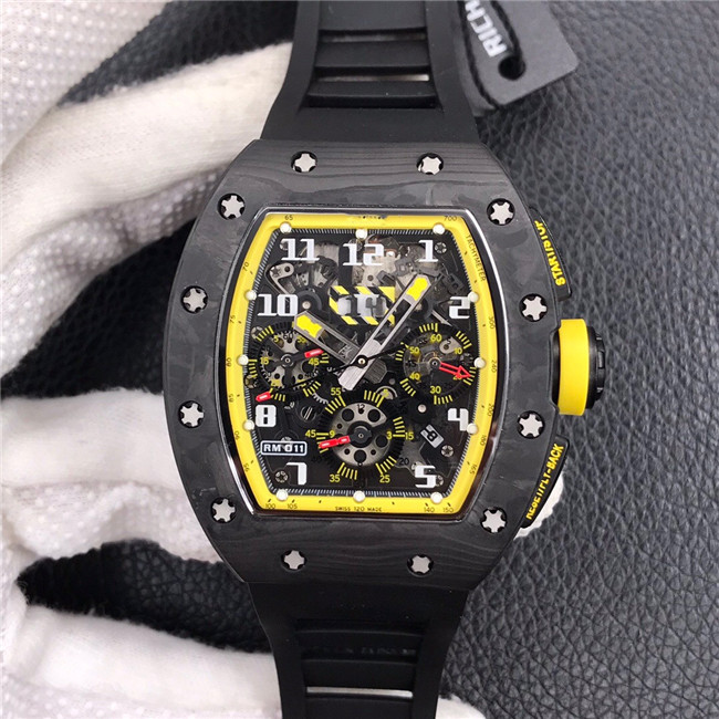 

KV factory RM-011 forging carbon fiber timing series watch principlemade of 30C thickness glass mirror double single jump calendar function, Slivery;brown