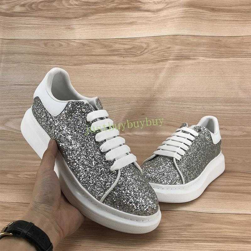 High quality platform reflective casual shoes multi color tail triple black white reflect silver Sequin wolf grey laser lime men women sneakers