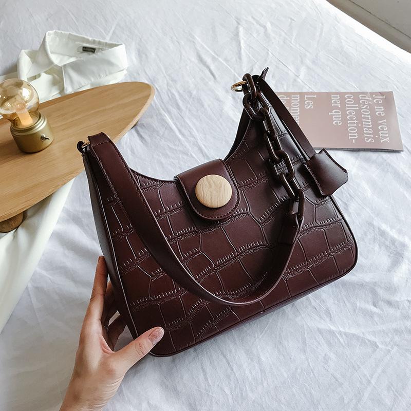 

2021 advanced sense new net red fashion Single Shoulder Bag Messenger Bag versatile women's, Black