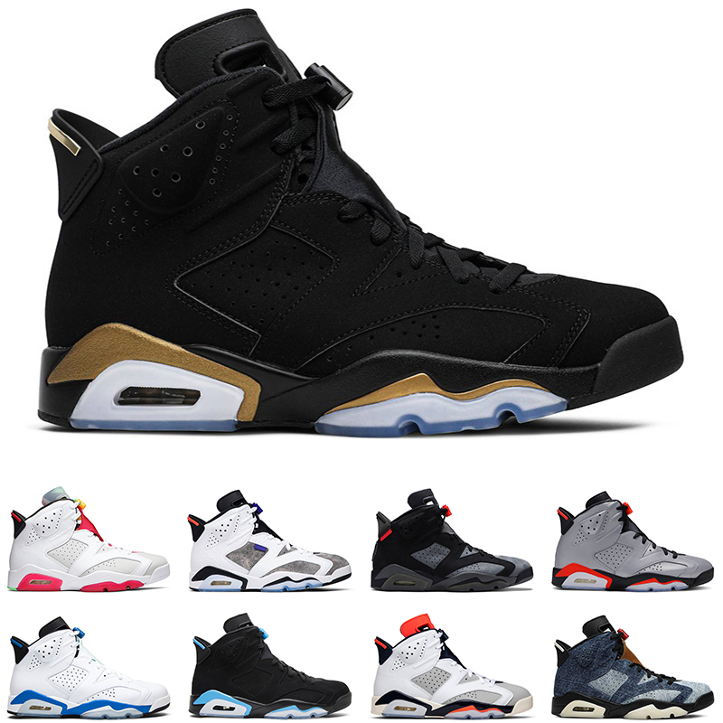 

6s men basketball shoes dmp carmine black cat hare tinker infrared flint mens trainer sports sneakers, Sport blue