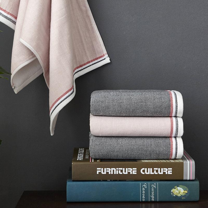 

K 35*75cm 100%cotton British style face Towel For Adult Fast Drying Travel Gym Camping Sports business trip Soft washcloth, Pink