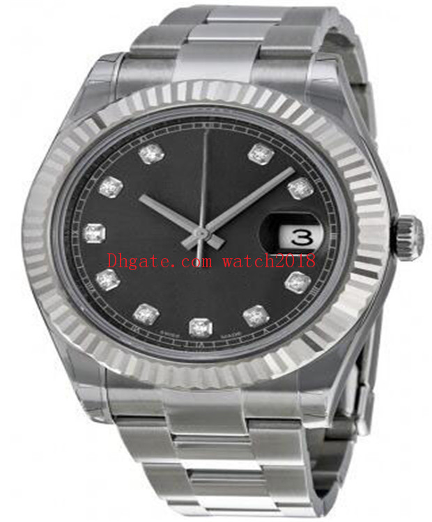 

Men's Wristwatches 41mm 126333 126334 126331 126303 Mechanical Automatic Calendar Magnifier Stainless Steel Bracelet Luxury Watches, Slivery;brown