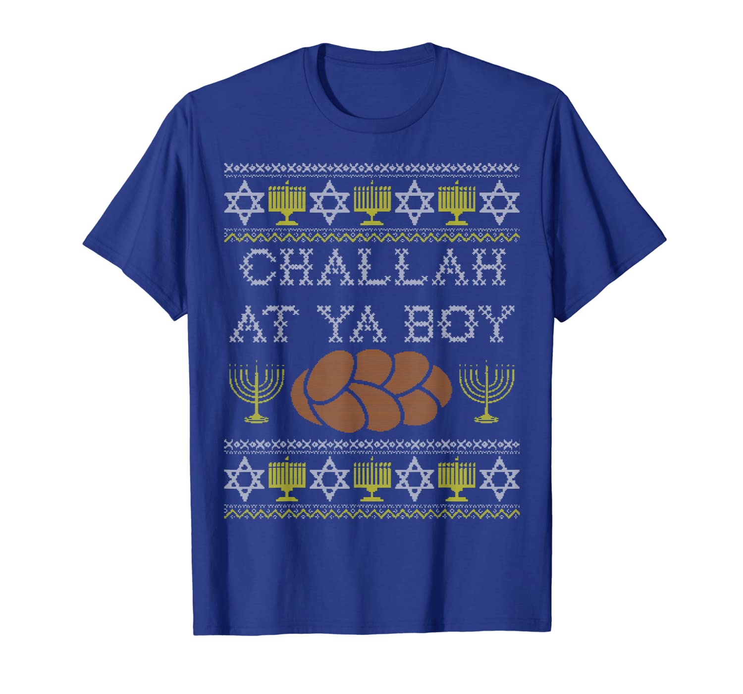 

Challah At Ya Boy Shirt, Rosh Hashanah, Hanukkah Jewish Food, White;black