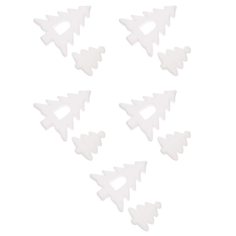 

Christmas Decorations 10pcs White Trees Xmas Tree Shaped DIY Decors Festival