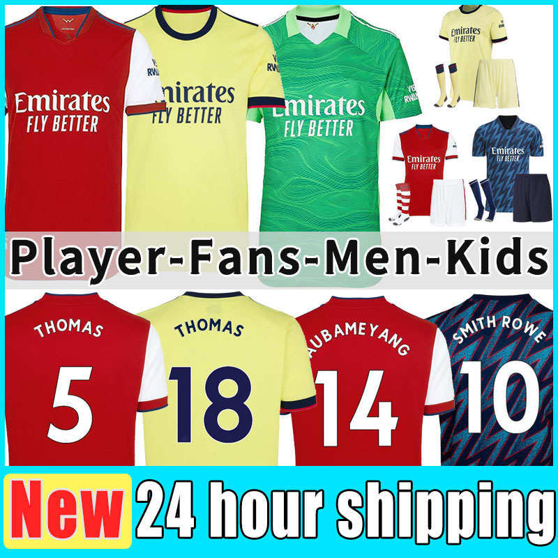 

21 22 PEPE SAKA soccer jersey Fans Player version Gunneres ARsen ØDEGAARD THOMAS WILLIAN NICOLAS TIERNEY SMITH ROWE 2022 football shirt Kids kit socks goalkeeper set, Away