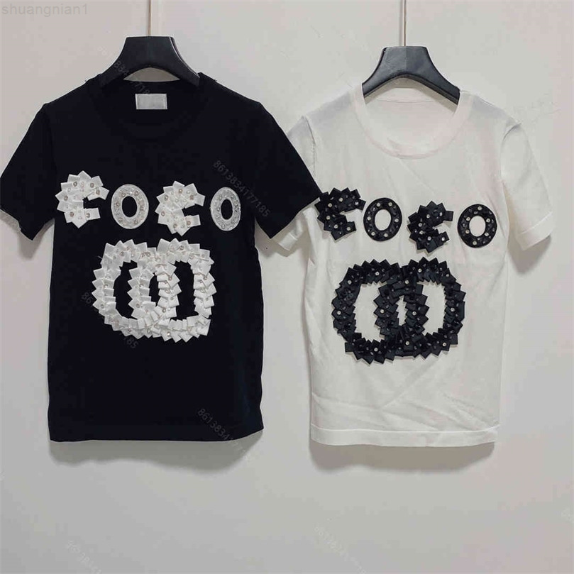 

2021ss cc womens t shirt desinger chan fashion summer women short sleeve high quality brand clothes for grils cotton female top 4OWE