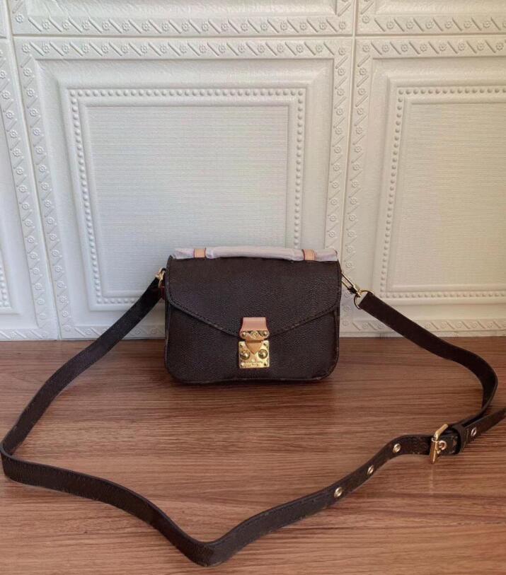 

Handbags Women Leather Shoulder Bags Classic Luxurys Cross body Bag Top Quality Messenger bag Purse Female Handbag Tote Satchel, Brown