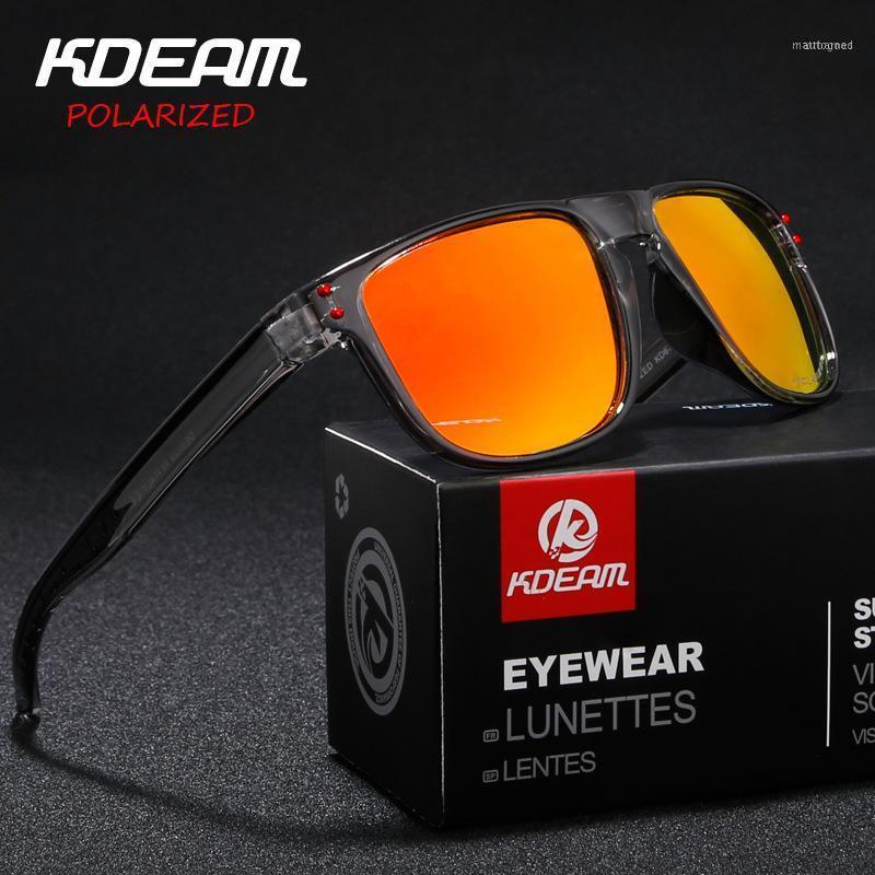 

Sunglasses 2021 Polarized Men Eyewear KDEAM Brand Design Driving Mirror Male Protection Eye 67901