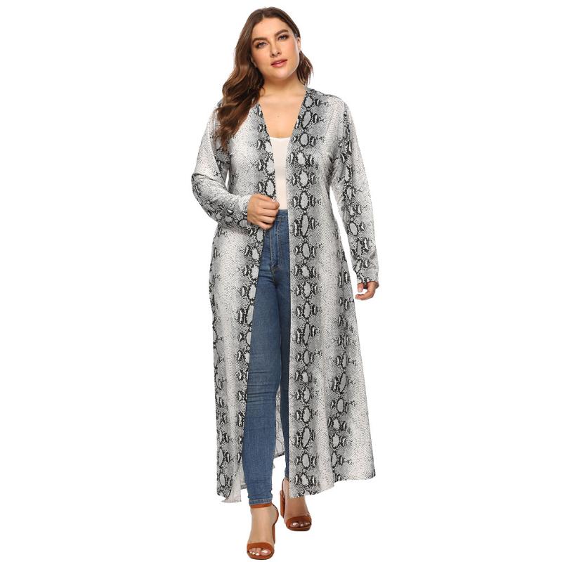 

Women's Wool & Blends Long Coat Boho Sleeve Casual Loose Cardigan Beach Floral Tops Plus Size 4XL Hirigin Women Autumn, Black
