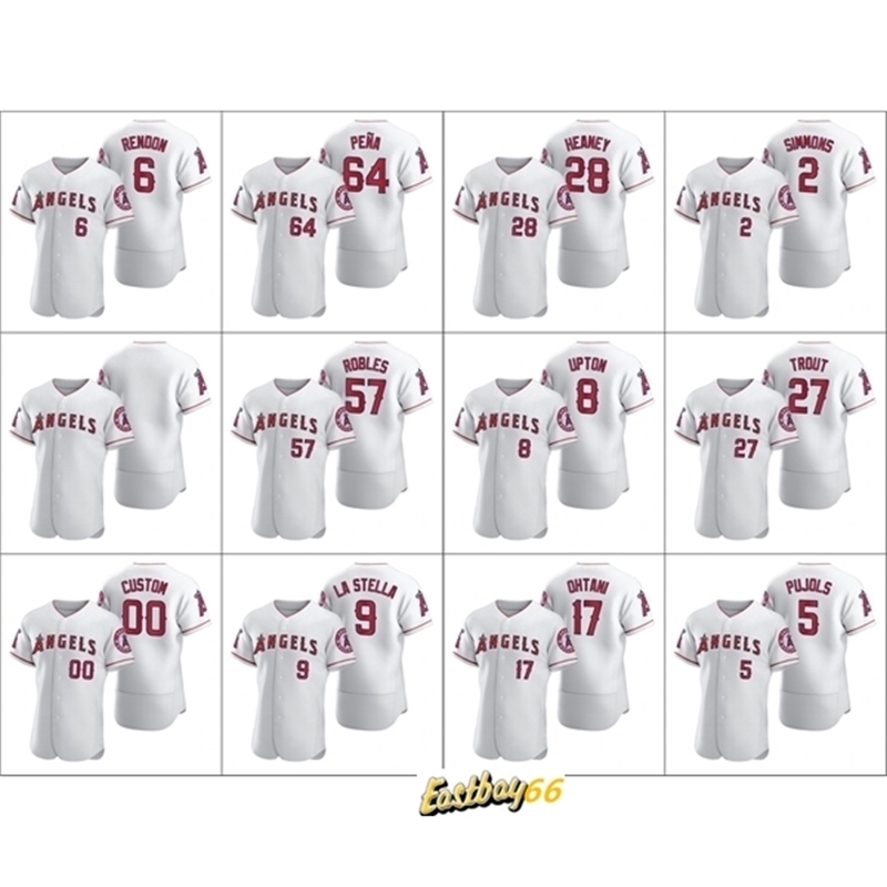 

Wholesale Cheap Men #6 Anthony Rendon 27 Mike Trout 17 Shohei Ohtani 5 Albert Pujols Custom Women Youth White 2020 Authentic Jersey, Blue;black