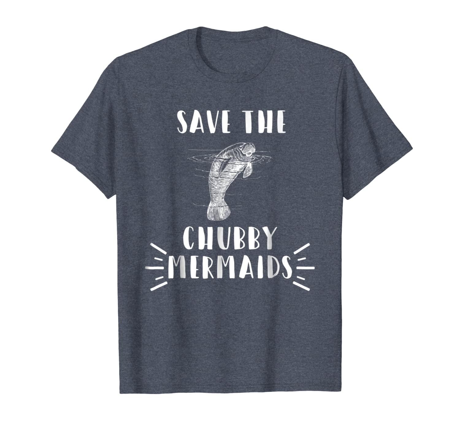 

save the chubby mermaids t-shirt manatees ocean lover gift, White;black