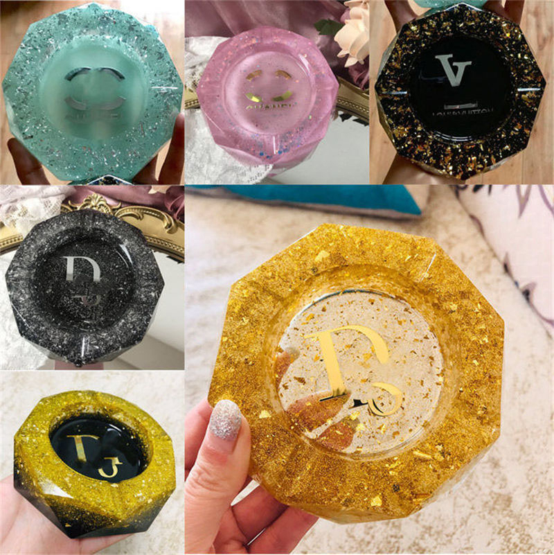 

6 Styles Silicone Ashtray Creative Round Anti-shock Smoke Ash Tray Fashion Environmental Home KTV Ashtrays