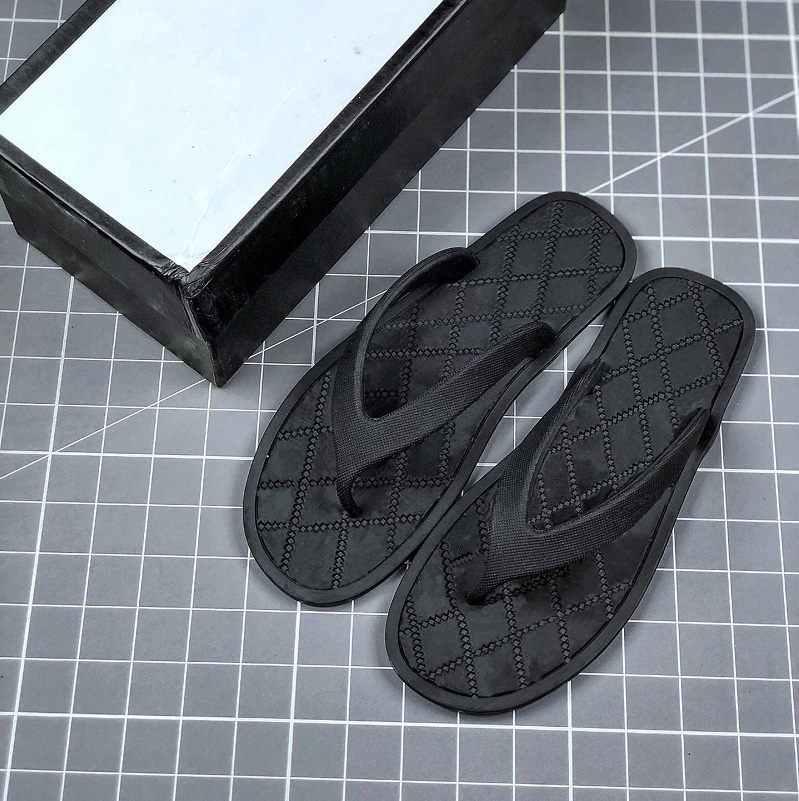 

Slipper Designer Slide Summer sandals Fashion Men Beach Indoor Flat Rubber Flip Flops Leather Lady Women Shoes Ladies Slippers Size 35-45 with box