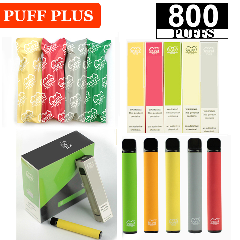 

Puff Bar Plus Disposable Vape Cigarettes 800 Puffs 550mAh Battery 3.2ml Prefilled Vapes Pods with Security Code Puffbars Ecigarette Liquid Cartridges