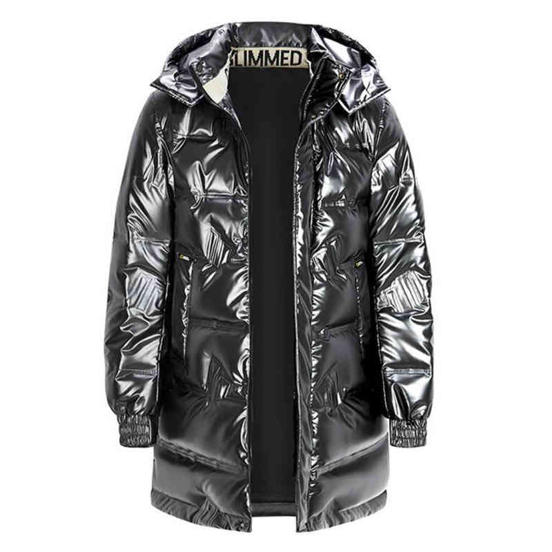 

Men's duck feather et, brand warm clothing, tight, long, casual, Hoodie, size 6xl, winter, 2021, Black