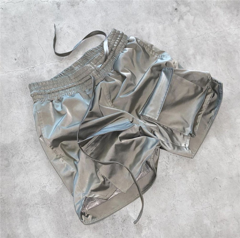 

2021 New Fita De Prata Lquida Das Mulheres Dos Homens Multi Bolsos Praia Roupas Esportivas Arnodefrance Shorts Streetwear Y8h0
