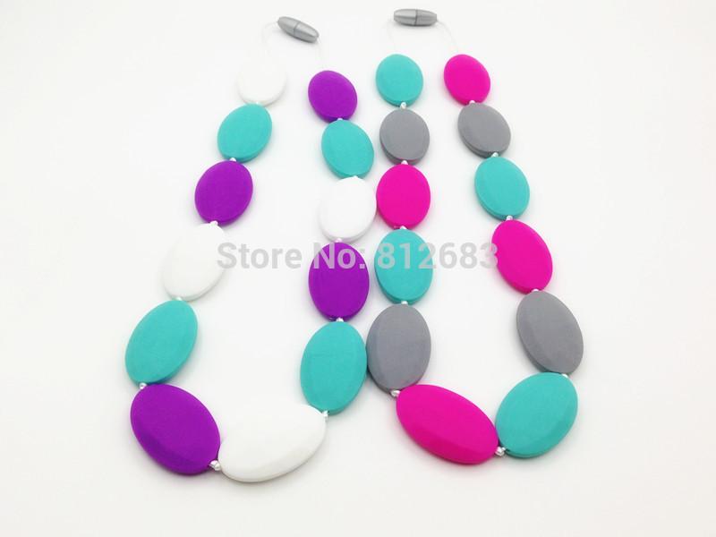 

Pendant Necklaces -Baby Beads Silicone Teething Necklace Pendants Nursing Baby And