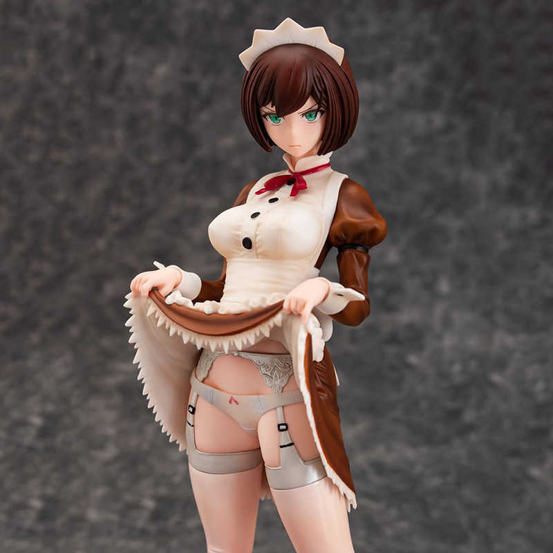 

Daiki kougyou Iya na Kao Sarenagara Opantsu Misete Moraitai Figure Maid's Chitose Ito Classic Brown Ver. PVC Action Figure Model Q0722, No box