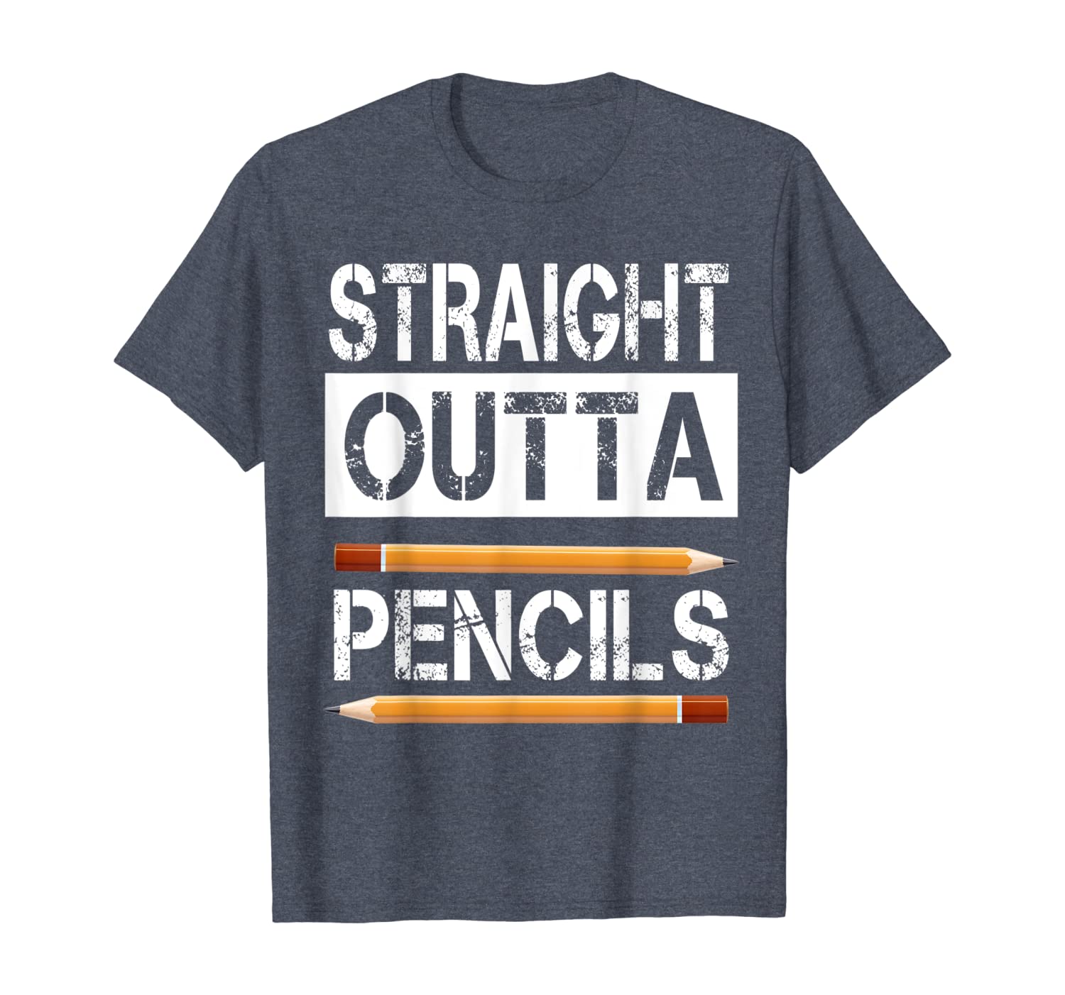 

straight outta pencils men women first day of school gift, White;black