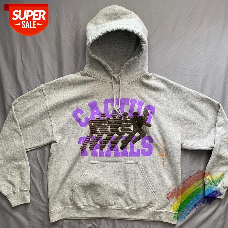 

Travis Scott Cactus Trails Running Hoodie Women Men High Quality Cactus Jack Pullover Hooded #Eq40, Black