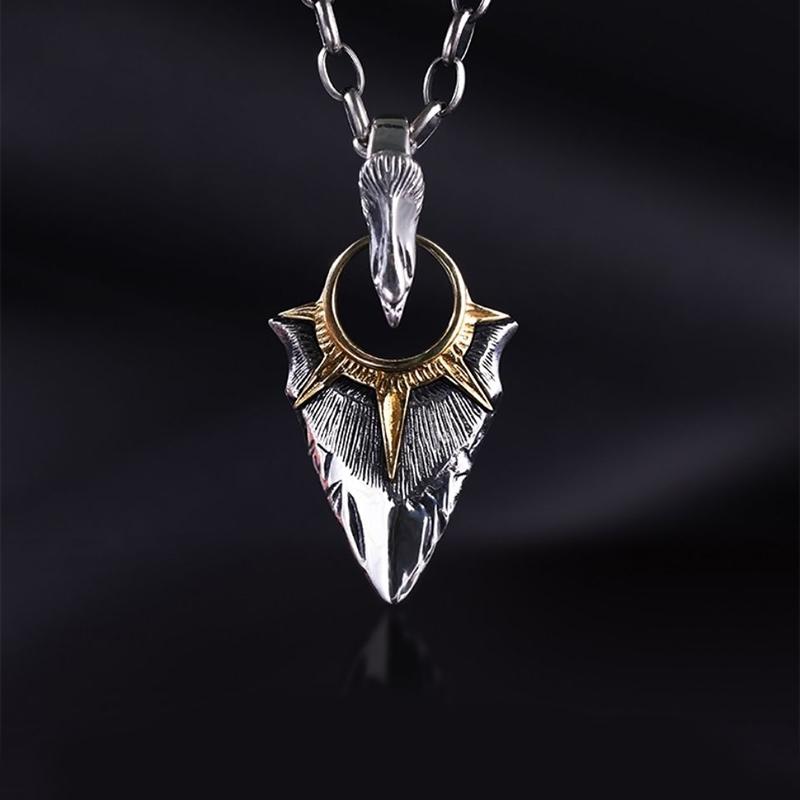 

Chains Design Light Luxury Men's Silver Necklace Niche Ins Pendant Trendy Hip-hop Personality Simple And Versatile Jewelry