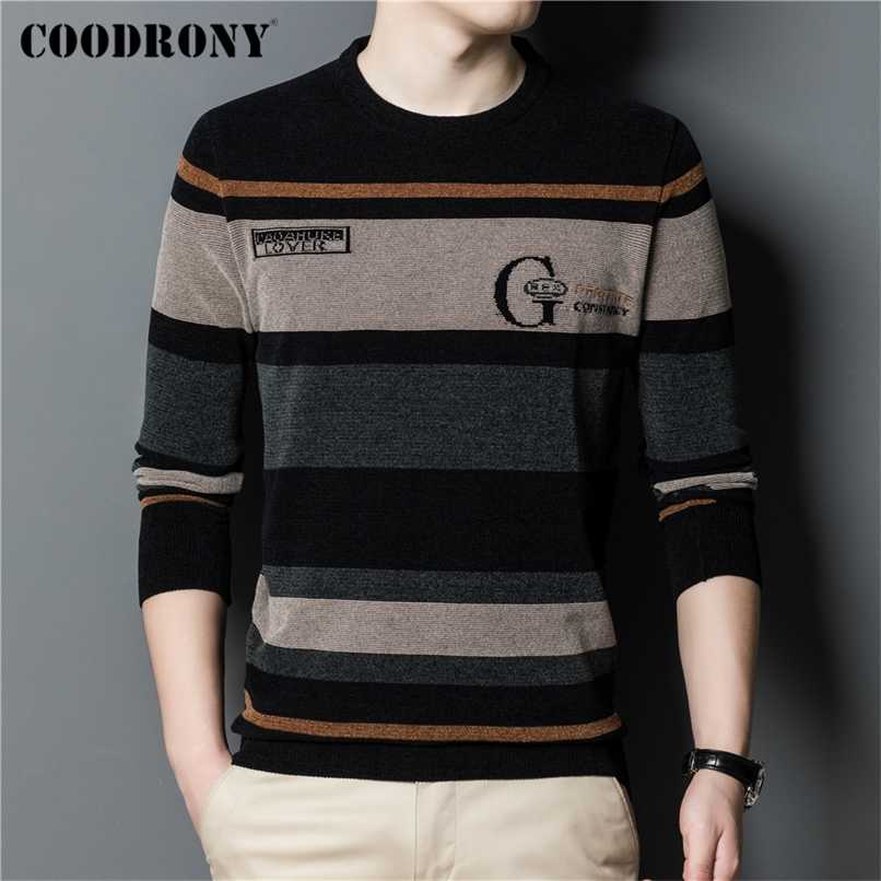 COODRONY Autumn Winter Sweater Men Clothing Arrival Streetwear Fashion Soft Warm Knitted Chenille Wool Jersey Pullover C1371 211221-image-747629123