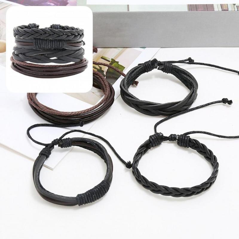 

Bangle Unbreakable Gift Women Men Handmade Woven Wristbands Jewelry Accessories