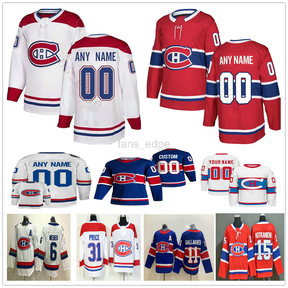

Custom Men Woman Kids Montreal Canadiens Jesperi Kotkaniemi Joel Edmundson Weal Josh Anderson Michael Frolik Nick Suzuki Hockey Jerseys, Black;red