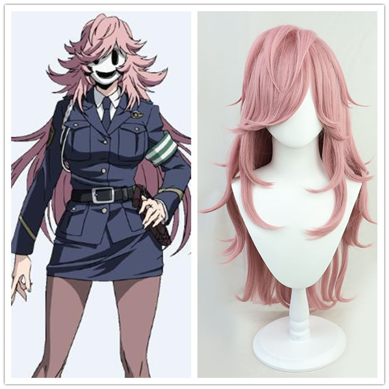 

Costume AccessoriesNew Arrival Anime High-Rise Invasion Yayoi Kusakabe Cosplay Long Pink Hair Heat Resistant Synthetic Wig Halloween Party, As photo