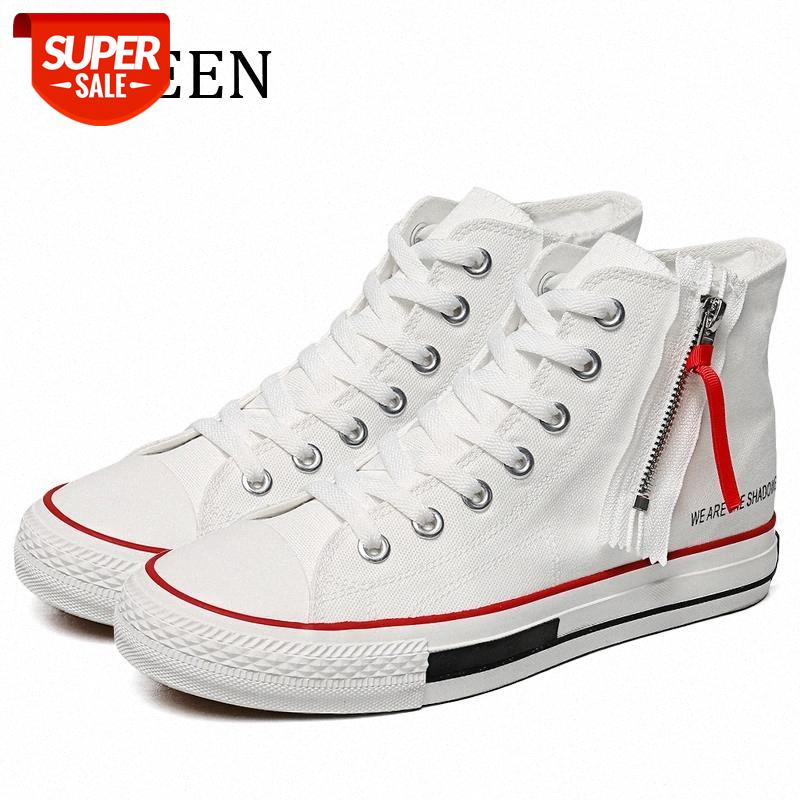 

YWEEN new arrive high top sneakers men designer sneakers fashion High upper canvas shoes fashion Men 's Vulcanize Shoes #cc2W