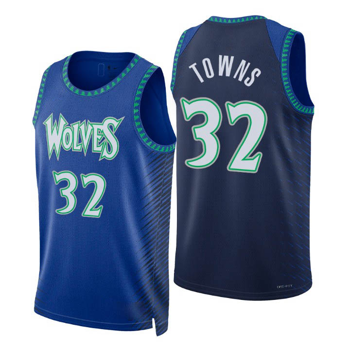 

Minnesota''Timberwolves''Men Patrick Beverley D'Angelo Russell Karl-Anthony Towns Anthony Edwards City 75th Anniver, Black