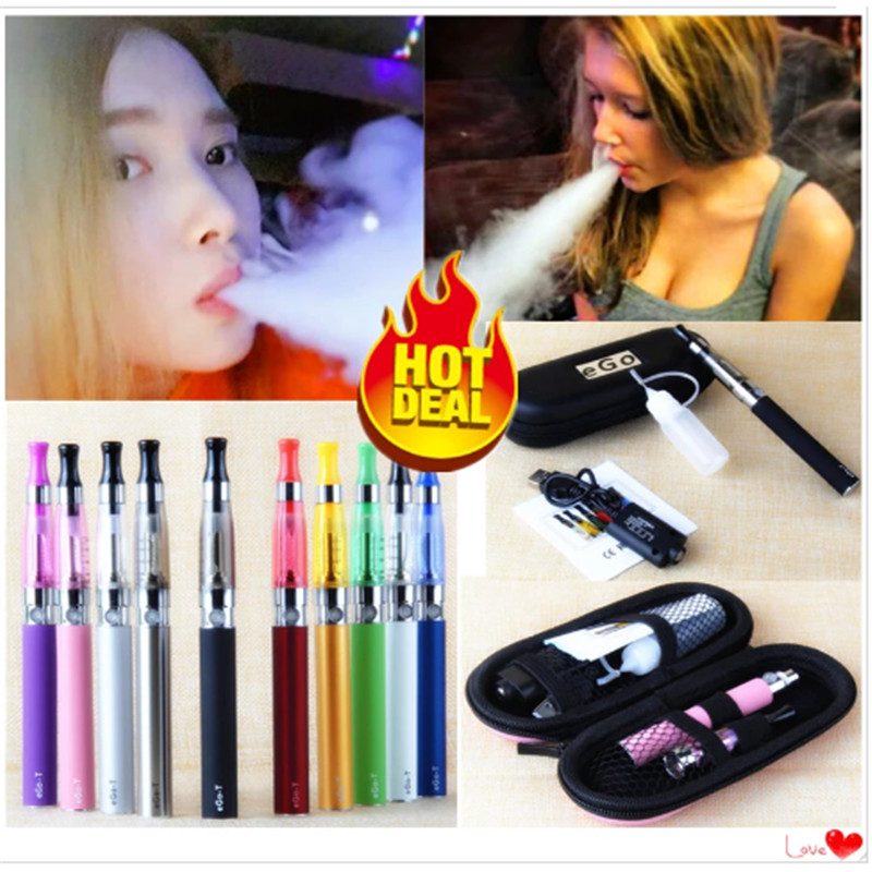 

EGo CE4 kit Electronic cigarette ugo T 900mAh battery 1.6ml ce5 atomizer vape pen kits with USB Charger Zipper case e-cigarettes