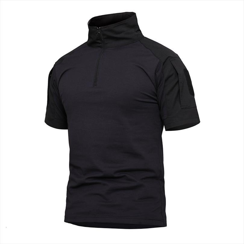 

summer tactical shirts army mens polos green short sleeve shirt military camouflage cotton tee paintball clothing, White;black