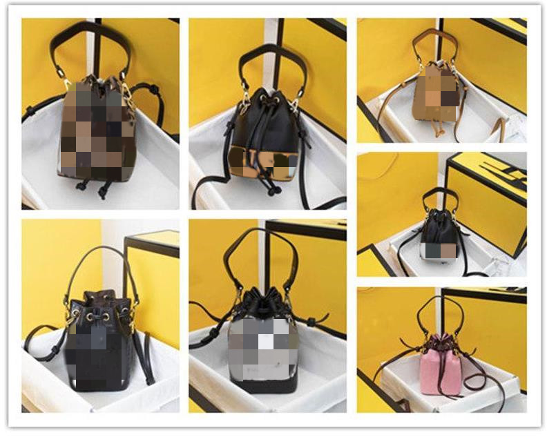 

Designer Mini mon Transparent tresor Bucket bag Handbag Leather drawstring Shoulder Bag Perforated Leather Bucket Bag Women's