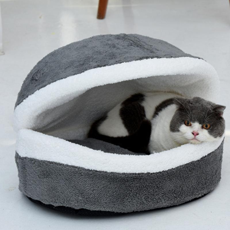 

Kennels & Pens 45x35cm Pet Dog Bed Creativity Burger Modeling Cat House Portable Washable Small Teddy Seasons Universal Warm Teacup Kennel, Gray