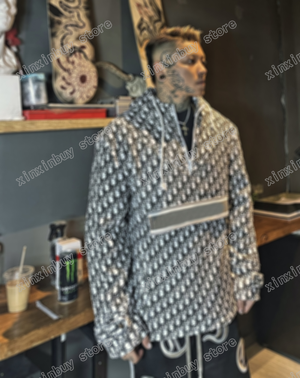 

21ss mens women designers Jackets paris Color contrast Granular velvet clothes streetwear Coats Outerwear long sleeve men Clothing white black gray M-2XL, Multi