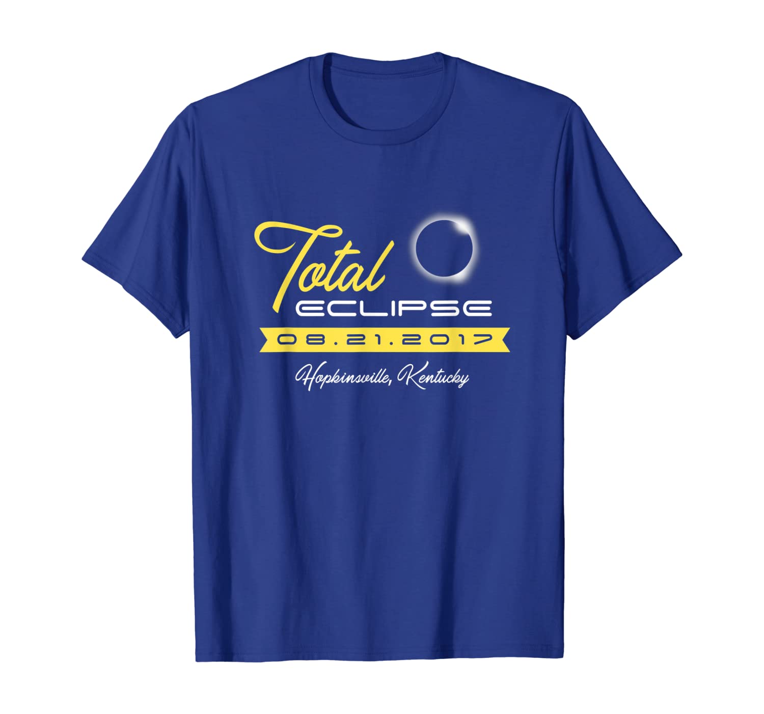 

Total Solar Eclipse 2017 Shirt Hopkinsville, Kentucky Gift, White;black