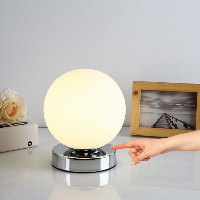 

modern table lighting with plug opal glass Desk lamp for livingroom Reading light modern table lamps bedroom lamps globe glass